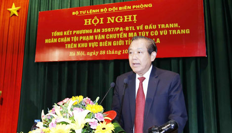 Đấu tranh ngăn chặn tội phạm ma túy có vũ trang khu vực biên giới 