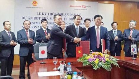 Ký thỏa thuận đầu tư dự án BOT Nhà máy nhiệt điện Nghi Sơn 2