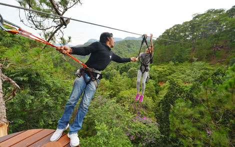 Đổ xô đi du lịch mạo hiểm ở Đà Lạt