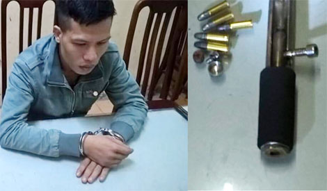 Mang súng đi chơi đêm với bạn gái bị cảnh sát cơ động "hỏi thăm"