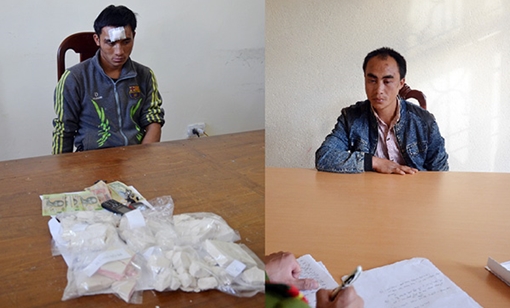 Nổ súng khống chế 2 đối tượng bỏ chạy cùng 6 bánh heroin