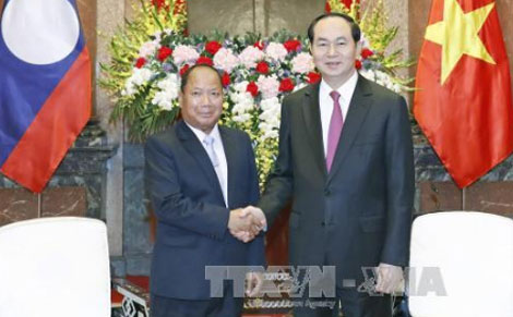 Chủ tịch nước tiếp Bộ trưởng An ninh Lào