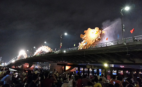 Cầu Rồng không “phun lửa” trong đêm bắn pháo hoa