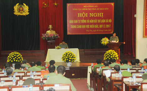 Hội nghị giao ban tư tưởng và nắm bắt dư luận xã hội trong CAND khu vực miền Bắc