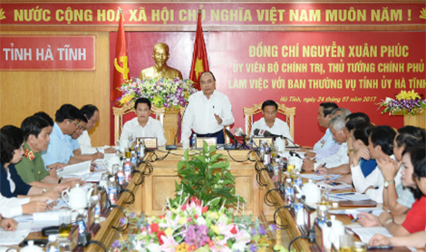 Thủ tướng: Hà Tĩnh hãy nắm cơ hội để nổi bật lên