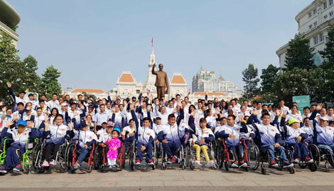 Đoàn thể thao người khuyết tật Việt Nam xuất quân tham dự Para Games 9