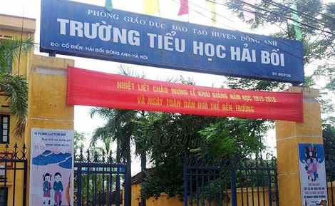 Trường Tiểu học Hải Bối bị tố “lạm thu” nhiều khoản đóng góp đầu năm
