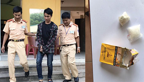 CSGT bắt 2 vụ ma túy
