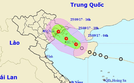 Lực lượng Công an chủ động ứng phó với áp thấp nhiệt đới và mưa, lũ