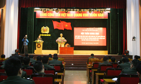 Học viện ANND tổ chức Hội thảo khoa học