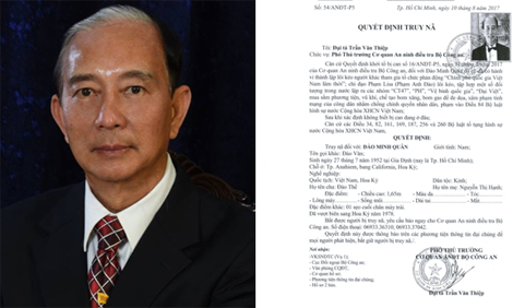 Bộ Công an thông báo về tổ chức khủng bố  “Chính phủ quốc gia Việt Nam lâm thời”