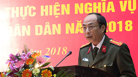  Tổ chức lễ giao, nhận công dân phục vụ có thời hạn trong lực lượng CAND