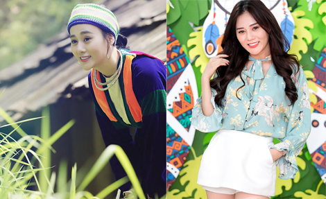 Phương Oanh chân dài tự tin ở phim trường