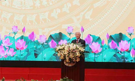 Tổng Bí thư dự Lễ kỷ niệm 60 năm ngày truyền thống ngành Xây dựng