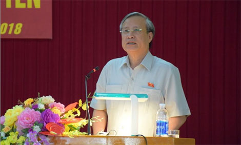 Thường trực Ban Bí thư Trần Quốc Vượng làm việc tại Quảng Ngãi