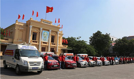 Hải Phòng tổ chức diễu hành tuyên truyền an toàn giao thông 