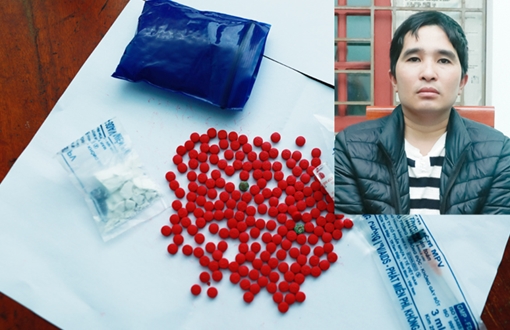 Bắt đối tượng tàng trữ 200 viên ma túy và 3,9941 gamheroin