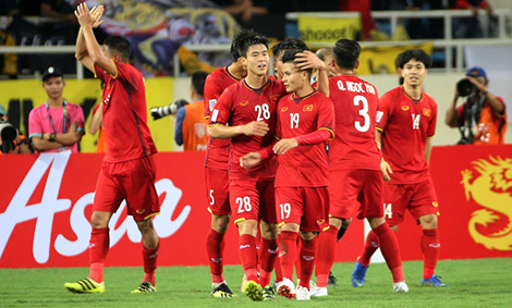 Đội tuyển Bóng đá Việt Nam thăng hạng xếp thứ 98 thế giới