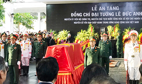 Lời cảm ơn của Ban Lễ tang và gia đình Đại tướng Lê Đức Anh