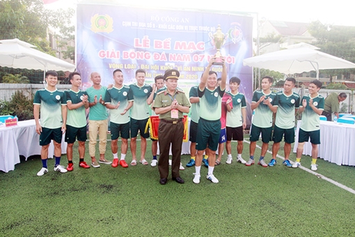 Cục Hậu cần Vô địch Giải bóng đá Cụm thi đua số 9