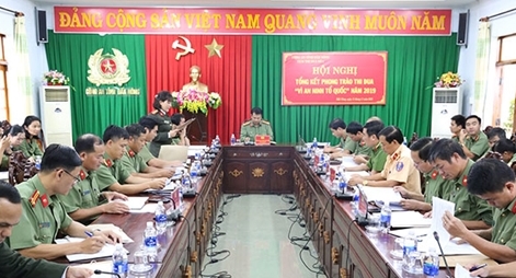 Cụm thi đua số 1 CA tỉnh Đắk Nông tổng kết phong trào thi đua Vì ANTQ năm 2019