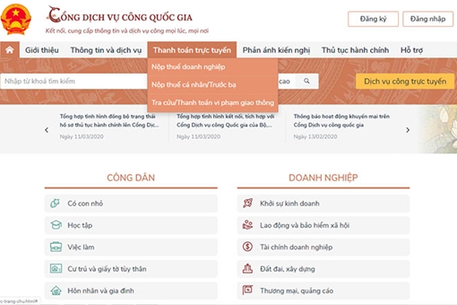 VietinBank cung cấp Giải pháp Thanh toán trên Cổng Dịch vụ công Quốc gia