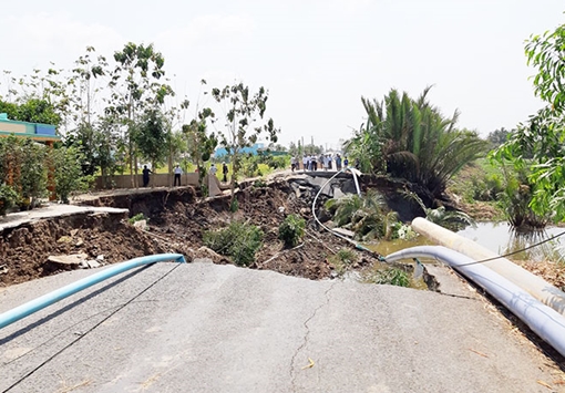 Cần có giải pháp chống tình trạng sạt lở ở miền Tây Nam Bộ