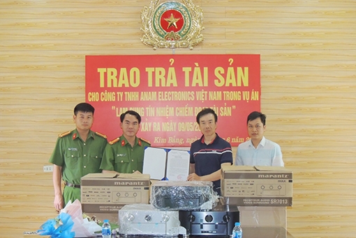 Trao trả tài sản cho doanh nghiệp nước ngoài bị mất