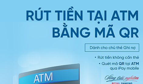 VietinBank triển khai rút tiền bằng mã QR tại ATM