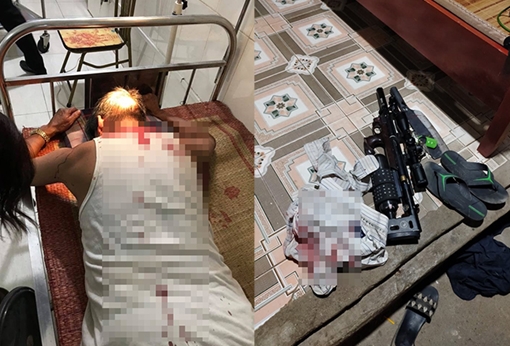 Mang theo dao và súng xông vào nhà đòi nợ