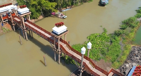 “Trình làng” siêu phẩm cầu kiều Trà Sư