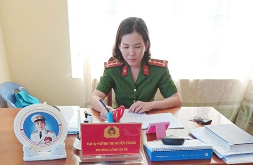 Nữ Trưởng Công an xã tận tụy, được dân tin yêu