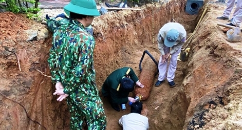 Xử lý thành công quả bom nặng hơn 220 kg