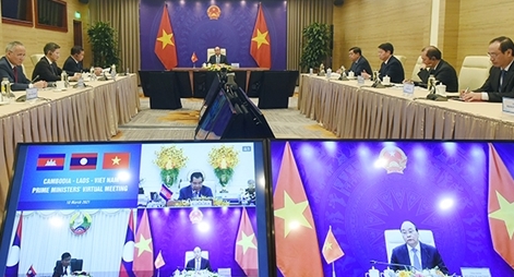 Thủ tướng Việt Nam, Lào, Campuchia nhất trí tiếp tục tạo điều kiện thông quan thuận lợi qua các cửa khẩu