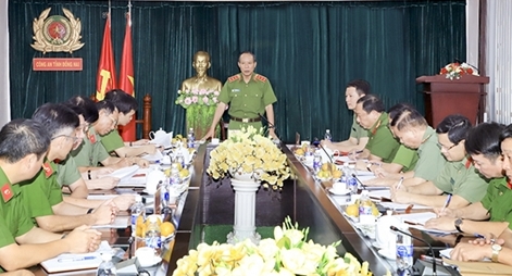  Thứ trưởng Lê Quý Vương kiểm tra công tác tại Công an Đồng Nai