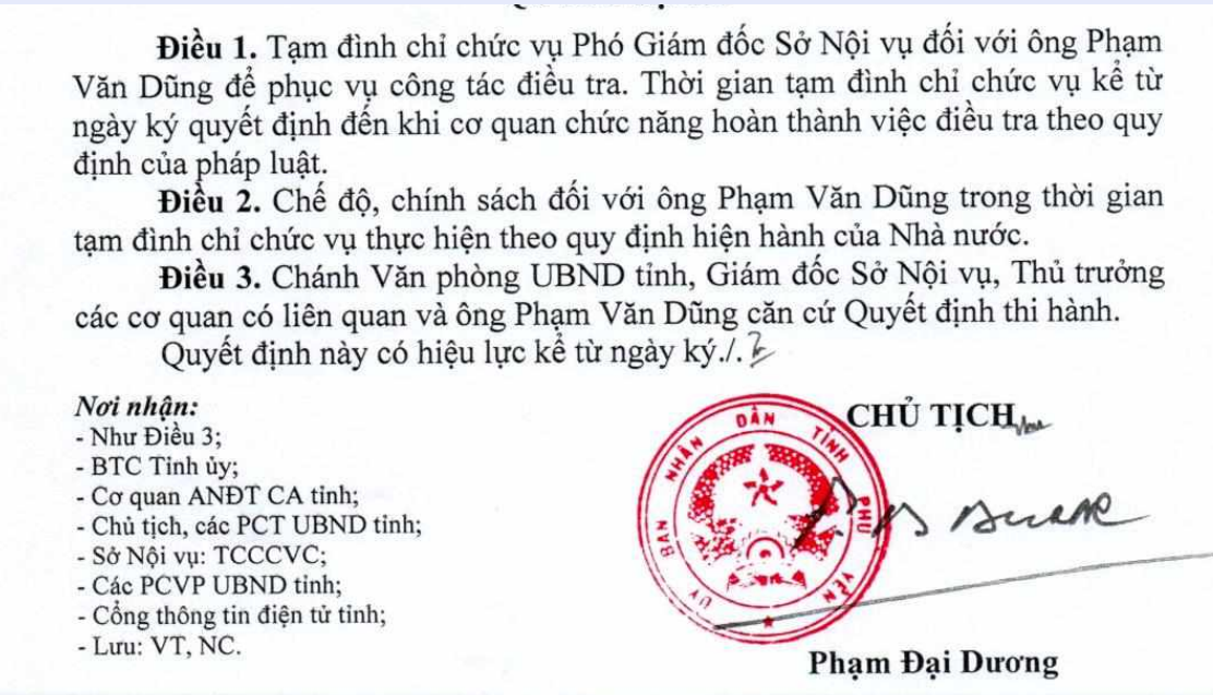 Một Phó giám đốc sở bị đình chỉ chức vụ vì liên quan "chạy thi" công chức