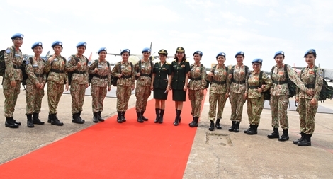 Bệnh viện dã chiến cấp 2 số 3 lên đường làm nhiệm vụ tại Bentiu, Nam Sudan