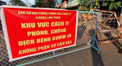 Phong tỏa thêm 4 khu phố ở TP Thủ Đức