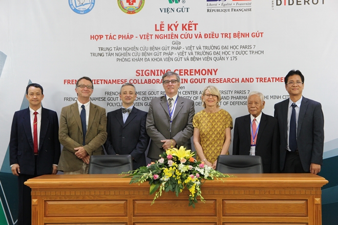 Chuyên gia Pháp-Việt phối hợp nghiên cứu, khảo sát, điều trị bệnh gút