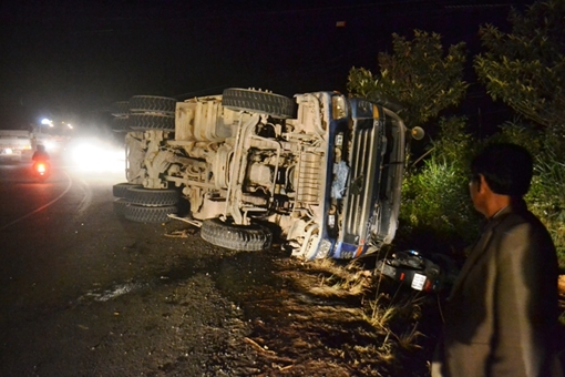 Xe ben lại cán chết người ở khúc cua “tử thần” trên đèo Mimosa 