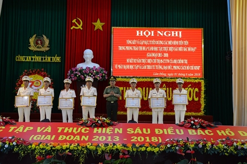 Công an Lâm Đồng tổng kết 5 năm phong trào học tập, thực hiện Sáu điều Bác Hồ dạy