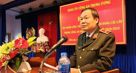 Tập huấn công tác tổ chức đại hội Đảng các cấp trong CAND