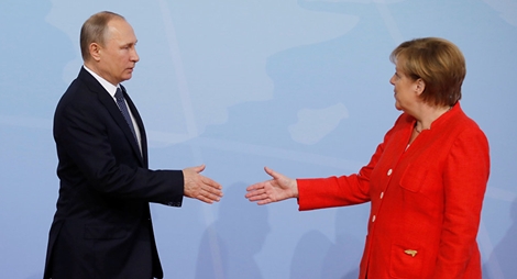 Ông Putin thích ý tưởng của bà Merkel về vấn đề Triều Tiên