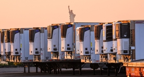 Mỹ: Hàng trăm thi thể bệnh nhân COVID-19 trữ trong xe lạnh cả năm