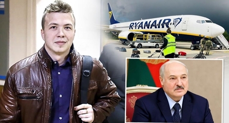 Quốc tế phẫn nộ vụ Belarus chặn máy bay trên không để bắt người