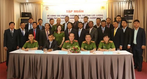 Tập huấn công tác phòng, chống ma túy cho lực lượng hành pháp Campuchia