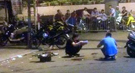 Can đánh nhau, một Trung úy công an bị đâm trọng thương