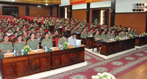 Giao ban công tác xây dựng lực lượng 7 tháng đầu năm 2016 cụm thi đua số 4, số 5