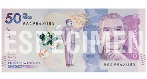 Tác giả "Trăm năm cô đơn" được in chân dung trên tiền giấy