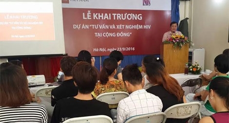 Khai trương Dự án Tư vấn và Xét nghiệm HIV  tại cộng đồng